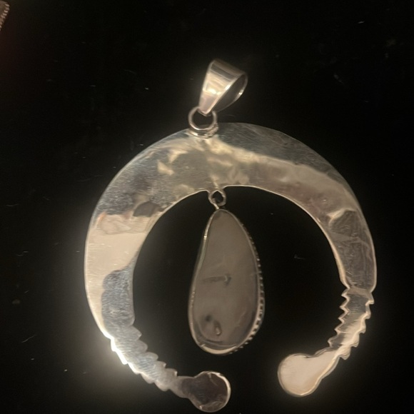 Sterling silver larimar pendant - Picture 3 of 3